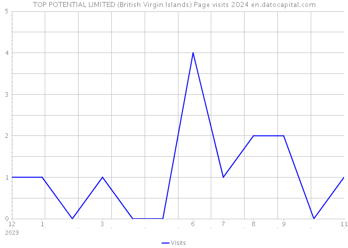 TOP POTENTIAL LIMITED (British Virgin Islands) Page visits 2024 