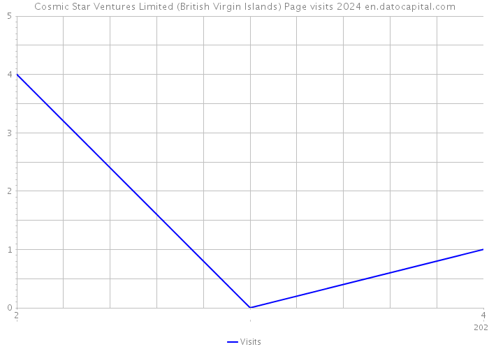 Cosmic Star Ventures Limited (British Virgin Islands) Page visits 2024 