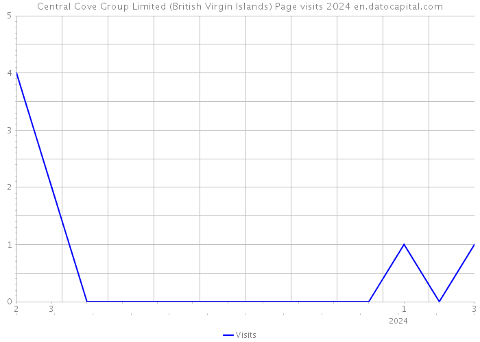 Central Cove Group Limited (British Virgin Islands) Page visits 2024 