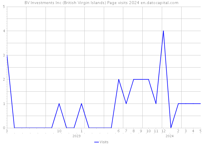 BV Investments Inc (British Virgin Islands) Page visits 2024 