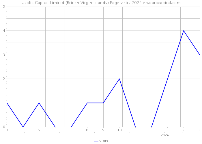 Usolia Capital Limited (British Virgin Islands) Page visits 2024 