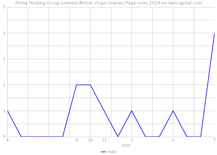 Prima Holding Group Limited (British Virgin Islands) Page visits 2024 