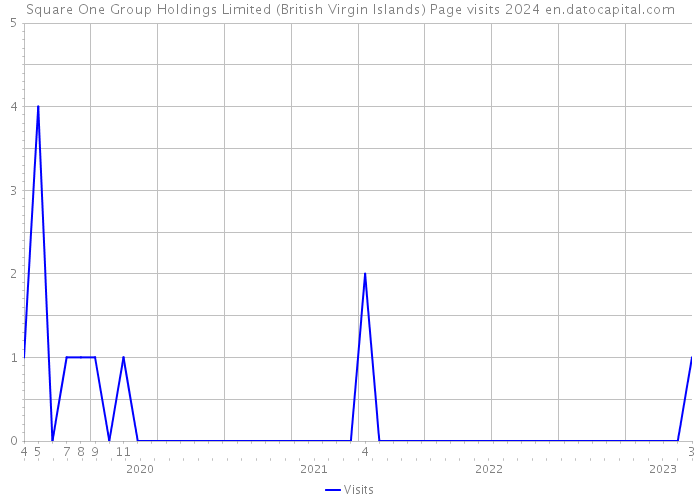 Square One Group Holdings Limited (British Virgin Islands) Page visits 2024 