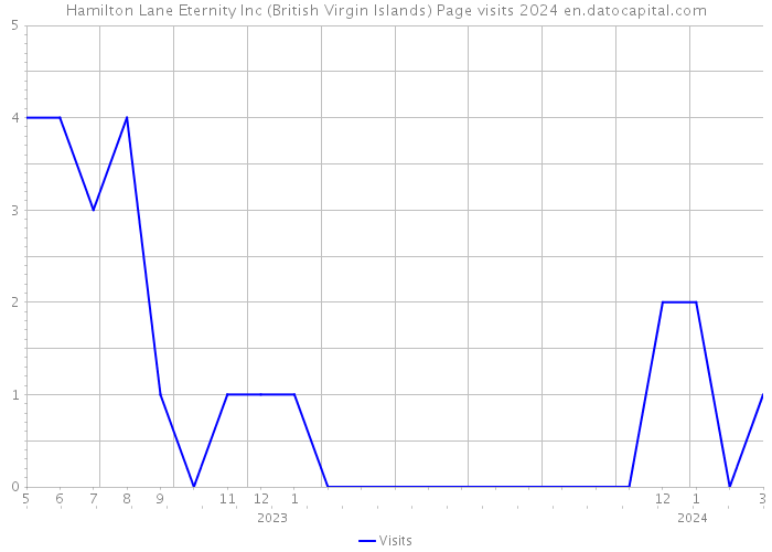 Hamilton Lane Eternity Inc (British Virgin Islands) Page visits 2024 