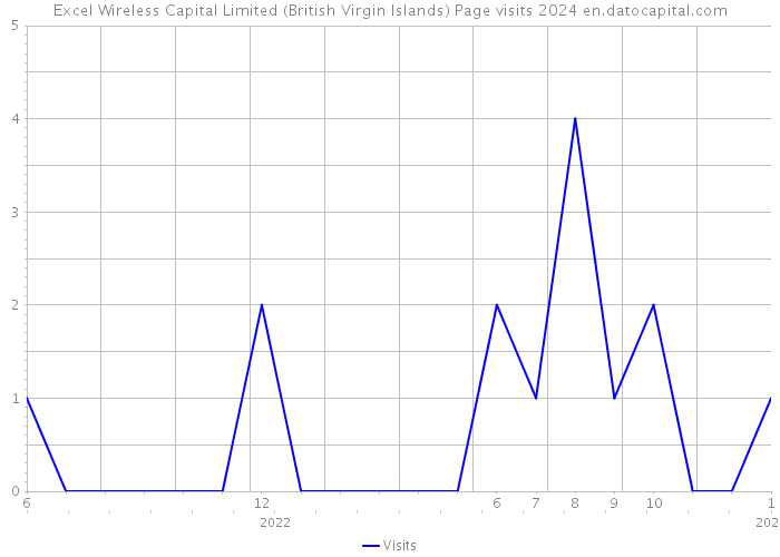 Excel Wireless Capital Limited (British Virgin Islands) Page visits 2024 