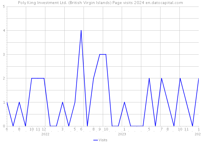Poly King Investment Ltd. (British Virgin Islands) Page visits 2024 
