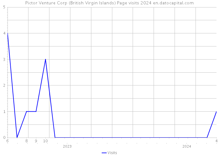 Pictor Venture Corp (British Virgin Islands) Page visits 2024 