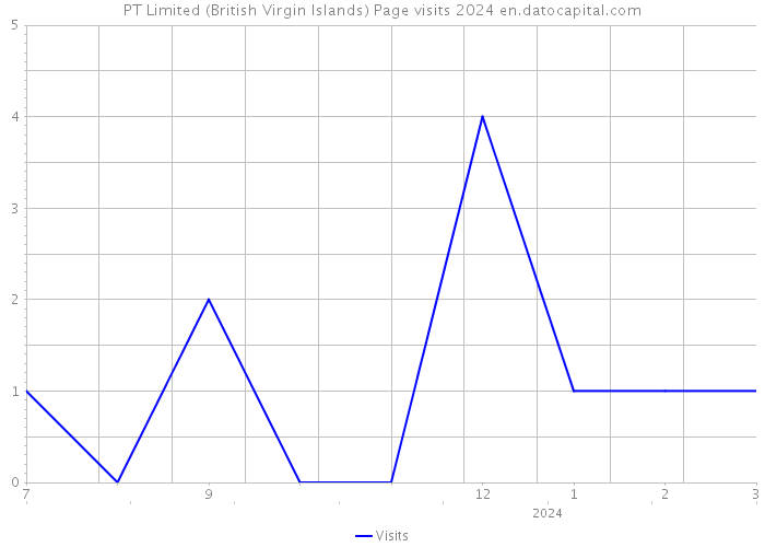 PT Limited (British Virgin Islands) Page visits 2024 