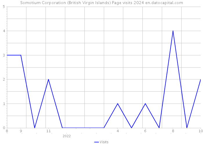 Somotium Corporation (British Virgin Islands) Page visits 2024 