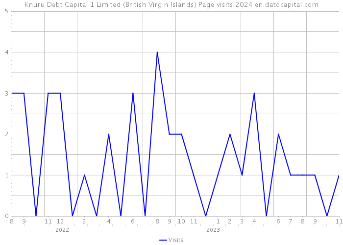 Knuru Debt Capital 1 Limited (British Virgin Islands) Page visits 2024 