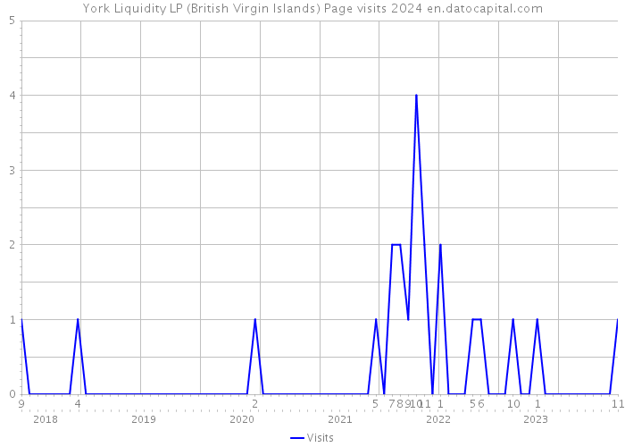 York Liquidity LP (British Virgin Islands) Page visits 2024 