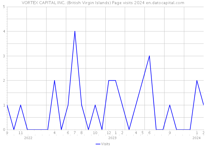 VORTEX CAPITAL INC. (British Virgin Islands) Page visits 2024 
