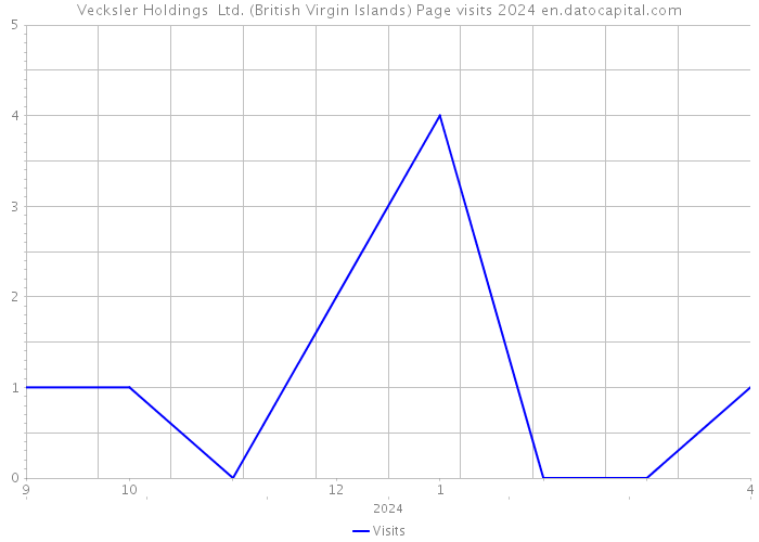 Vecksler Holdings Ltd. (British Virgin Islands) Page visits 2024 