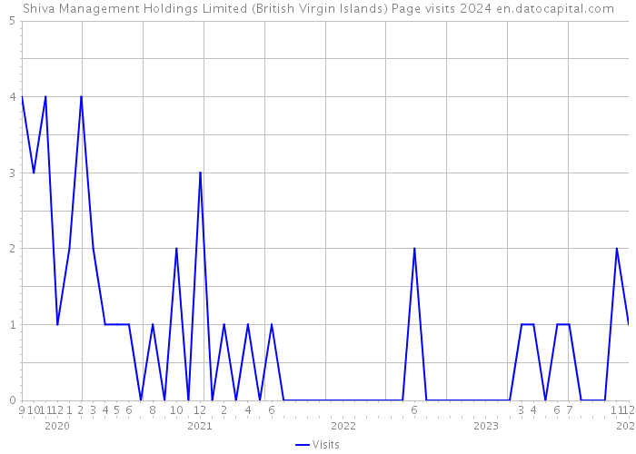 Shiva Management Holdings Limited (British Virgin Islands) Page visits 2024 
