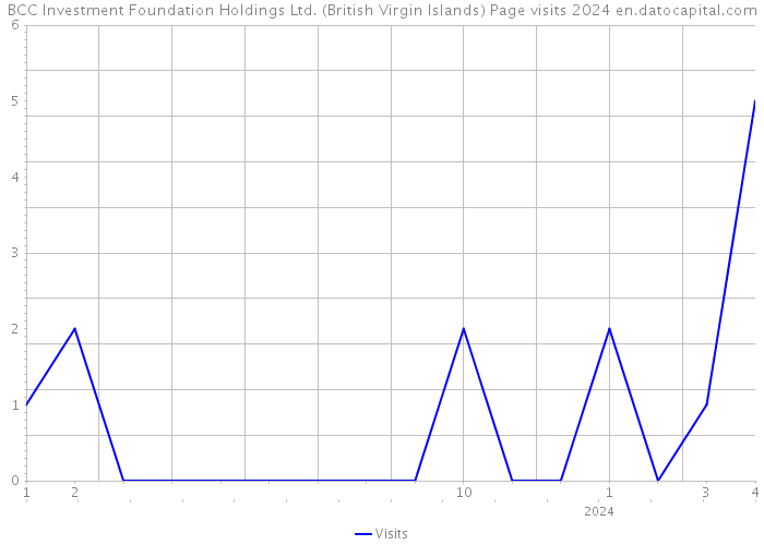 BCC Investment Foundation Holdings Ltd. (British Virgin Islands) Page visits 2024 