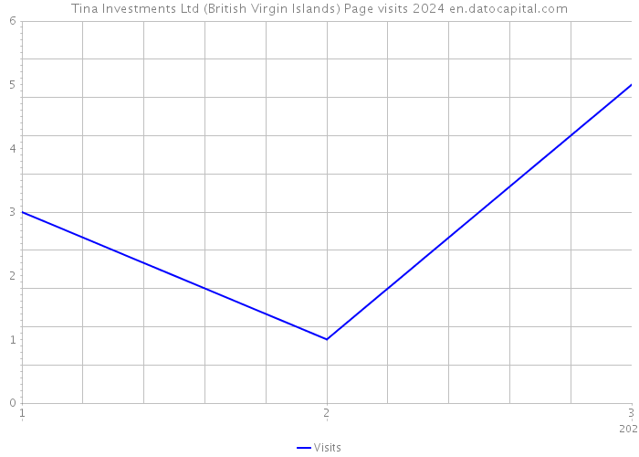 Tina Investments Ltd (British Virgin Islands) Page visits 2024 