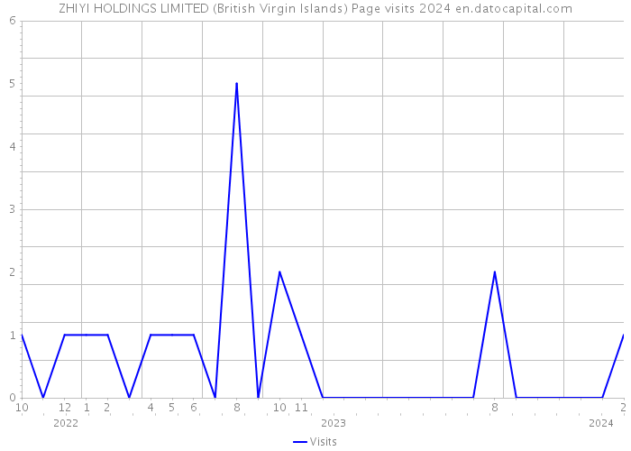 ZHIYI HOLDINGS LIMITED (British Virgin Islands) Page visits 2024 