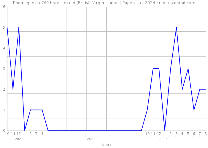 Pnamaganset Offshore Limited (British Virgin Islands) Page visits 2024 