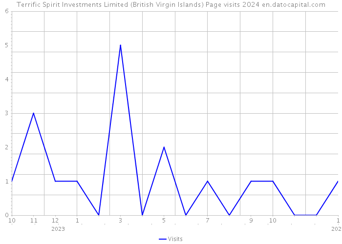 Terrific Spirit Investments Limited (British Virgin Islands) Page visits 2024 