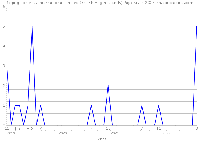 Raging Torrents International Limited (British Virgin Islands) Page visits 2024 