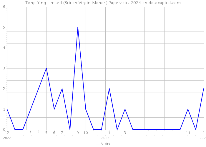 Tong Ying Limited (British Virgin Islands) Page visits 2024 