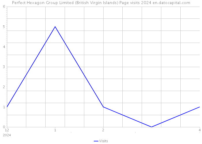 Perfect Hexagon Group Limited (British Virgin Islands) Page visits 2024 