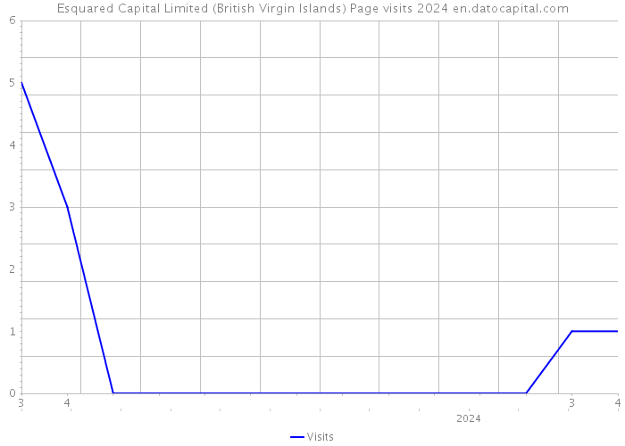 Esquared Capital Limited (British Virgin Islands) Page visits 2024 