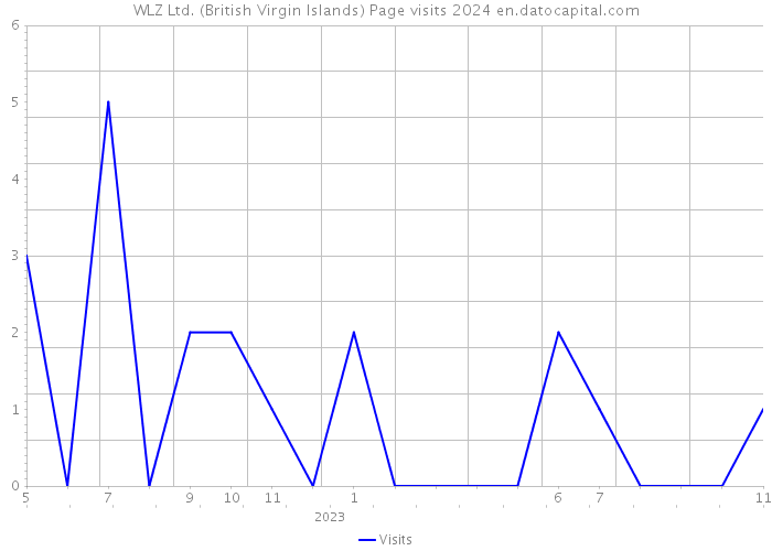 WLZ Ltd. (British Virgin Islands) Page visits 2024 