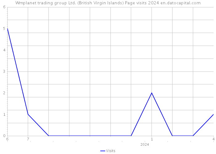Wmplanet trading group Ltd. (British Virgin Islands) Page visits 2024 