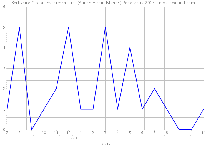 Berkshire Global Investment Ltd. (British Virgin Islands) Page visits 2024 