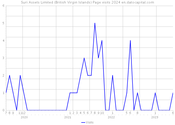 Suri Assets Limited (British Virgin Islands) Page visits 2024 