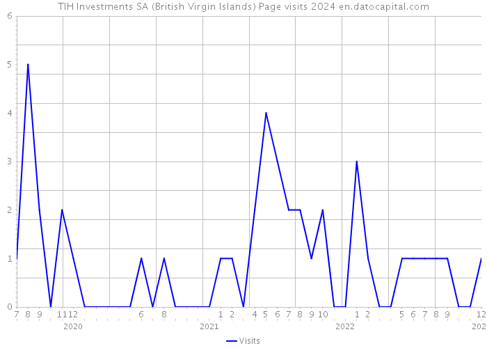 TIH Investments SA (British Virgin Islands) Page visits 2024 