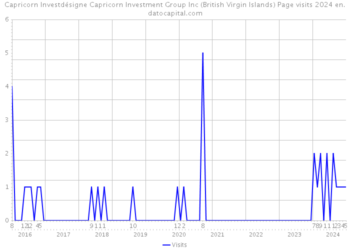 Capricorn Investdésigne Capricorn Investment Group Inc (British Virgin Islands) Page visits 2024 