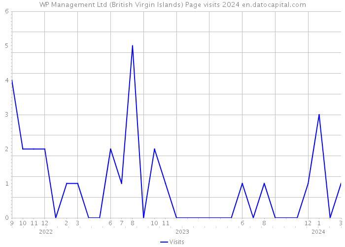 WP Management Ltd (British Virgin Islands) Page visits 2024 