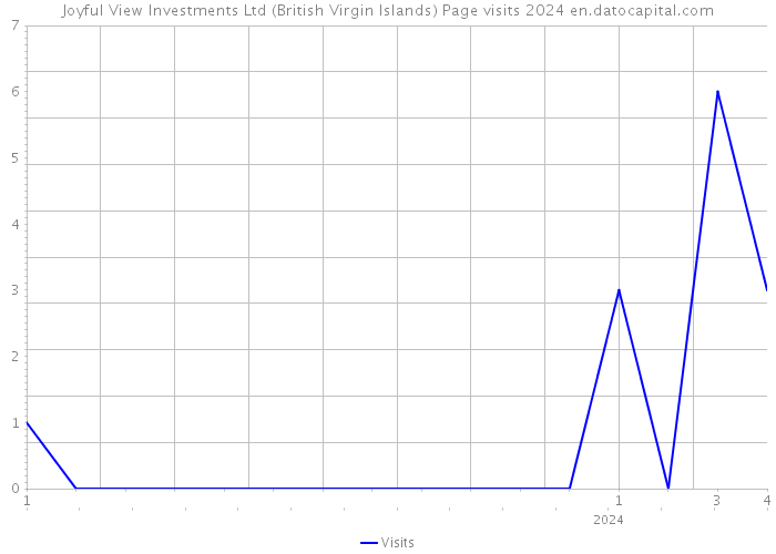 Joyful View Investments Ltd (British Virgin Islands) Page visits 2024 