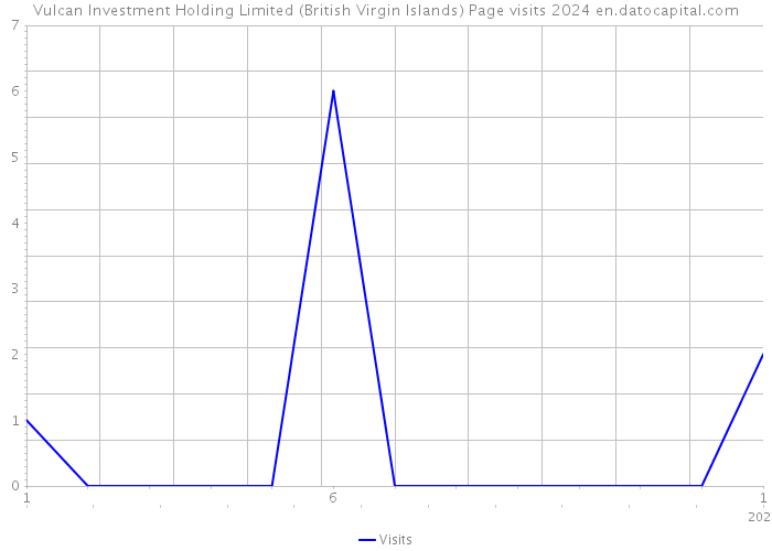 Vulcan Investment Holding Limited (British Virgin Islands) Page visits 2024 