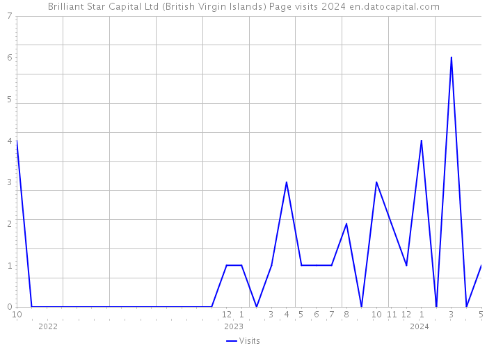 Brilliant Star Capital Ltd (British Virgin Islands) Page visits 2024 