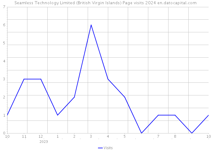 Seamless Technology Limited (British Virgin Islands) Page visits 2024 