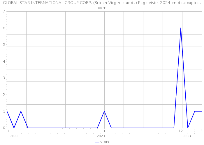 GLOBAL STAR INTERNATIONAL GROUP CORP. (British Virgin Islands) Page visits 2024 