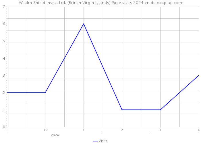 Wealth Shield Invest Ltd. (British Virgin Islands) Page visits 2024 