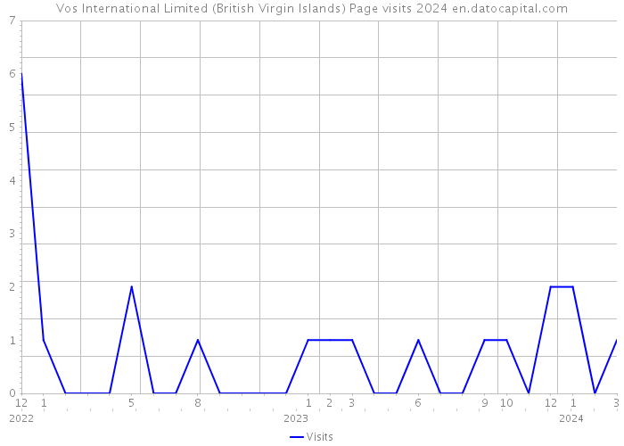 Vos International Limited (British Virgin Islands) Page visits 2024 