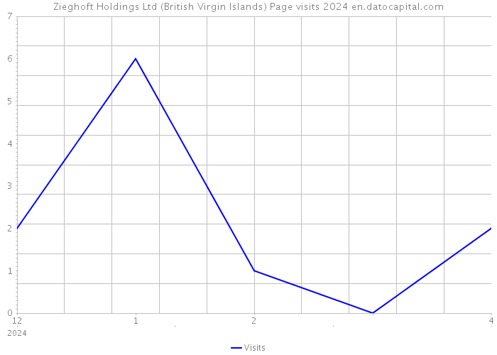 Zieghoft Holdings Ltd (British Virgin Islands) Page visits 2024 
