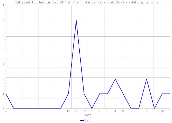 Cube Link Holding Limited (British Virgin Islands) Page visits 2024 