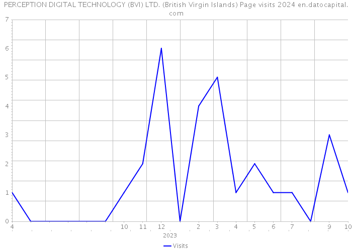 PERCEPTION DIGITAL TECHNOLOGY (BVI) LTD. (British Virgin Islands) Page visits 2024 