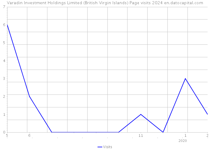 Varadin Investment Holdings Limited (British Virgin Islands) Page visits 2024 