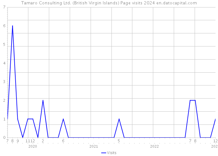 Tamaro Consulting Ltd. (British Virgin Islands) Page visits 2024 