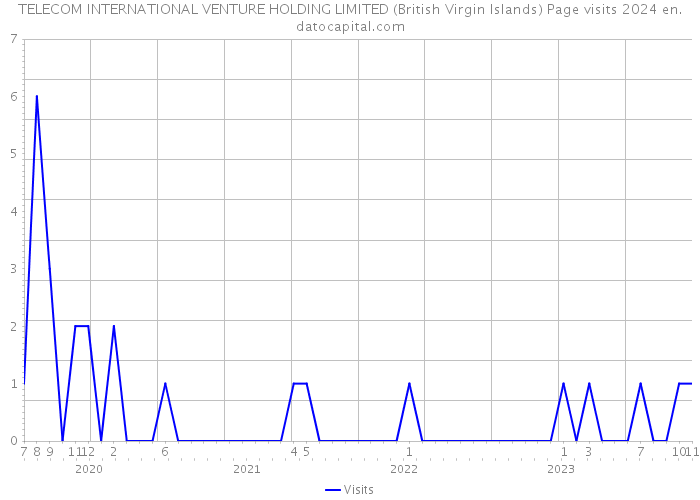 TELECOM INTERNATIONAL VENTURE HOLDING LIMITED (British Virgin Islands) Page visits 2024 