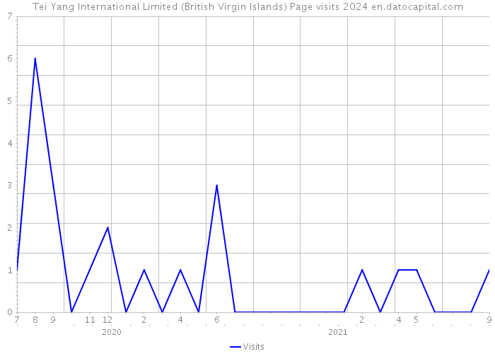 Tei Yang International Limited (British Virgin Islands) Page visits 2024 