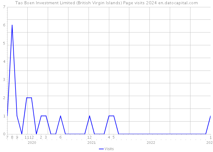 Tao Boen Investment Limited (British Virgin Islands) Page visits 2024 