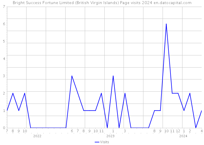 Bright Success Fortune Limited (British Virgin Islands) Page visits 2024 